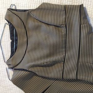 Tahari Women's Dress sleeveless Houndstooth size 4